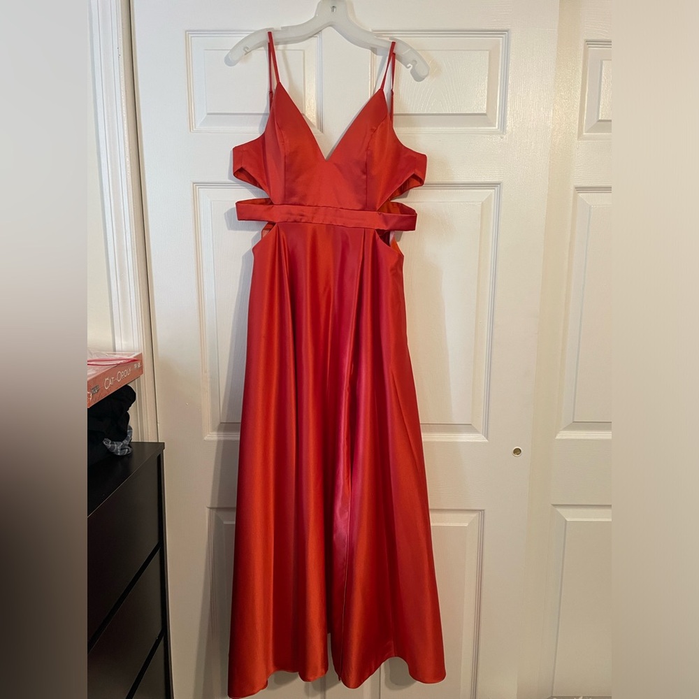 Jules & Cleo Orange Prom Dress